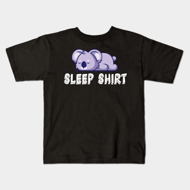 Koala - Sleeping Shirt w Kids T-Shirt by KC Happy Shop